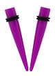 Acrylic Neon Taper - Purple - 6G - Sold as a Pair