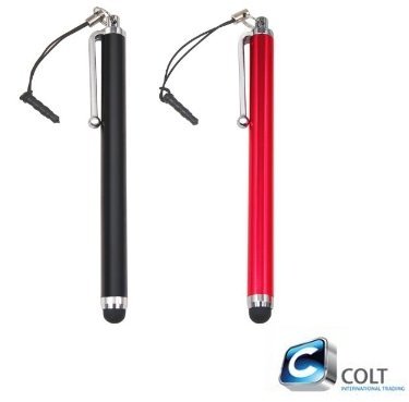 Buy COLTÂ® TWIN PACK HQ Stylus Pen with Headphone Clip - for Apple iPhone 3G, iPhone 3GS, iPhone 4, iPhone 4S, iPhone 5, iPad 1, iPad 2, iPad 3, iPad 4, iPad Mini, Nokia Smartphones, Samsung Galaxy, HTC, Google, Blackberry, LG, Sony Ericsson Smartphones and all other touchscreen tablets - BLACK and RED Promo Offer