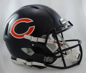 Chicago Bears Authentic Pro Line Revolution Riddell Full Size Helmet