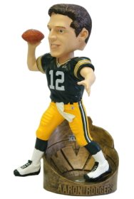 Green Bay Packers NFL Aaron Rodgers Super Bowl 45 Forever Collectibles Mvp Bobble Head