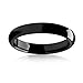 Bling Jewelry Black Tungsten Unisex Ring 4mm