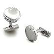 Rhodium Brass Cufflink, Weight: 12.80gm -Heart