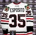 Tony Esposito autographed Hockey Jersey (Chicago Black Hawks)