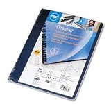 GBC Solids Standard Plastic Binding Covers, Non-Window, Rounded Corners, Navy, 25 Pieces Per Box (25730)