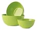 Kitchen & Housewares : Meyer Prestige Urban 3 Piece Bowl Set, Apple Green