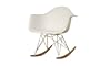 Baxton Studio Letterio White Cradle Chair