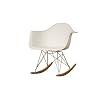 Baxton Studio Letterio White Cradle Chair