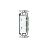 Panasonic コスモシリーズワイド21 埋込扉付ダブルコンセント(ホワイト) WTF13523WK(5個入)