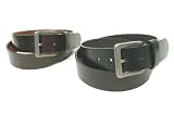 Genuine Leather Smooth Grain Wide Leather Men's Belt