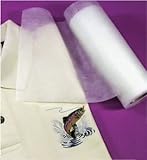Fusible No-show Polymesh Plus Embroidery Stabilizer/ Backing Iron on - 8" X 10yd