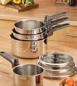 Tefal Combino Stainless Steel 4 Pce Pan/Cookware Set