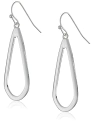 Nine West "Dewdrops" Silver-Tone Teardrop Earrings