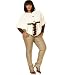 Apple Bottoms Plus Size Knit Poncho &amp; Coated Twill Skinny Pants