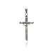 Stainless Steel Pendant Wood Design Cross Pendant With Jesus Measurement: 43.2mm X 22.9mm