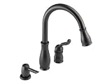 Delta Leland Single-Handle Pull-Down Kitchen Faucet, Rubbed Bronze #978-RBSD