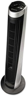 Bionaire - Remote Control Tower Fan Five Speed 40" Tall Black/Silver "Product Category: Breakroom And Janitorial/Fans"