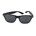 wayfarer sunglasses Desen retro fun color frame polarized sunglasses for men and womens in vantage style (Black, Crystal black)
