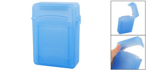 Blue Protective 2.5" HDD Storage Plastic Double-Deck Hard Drive Case