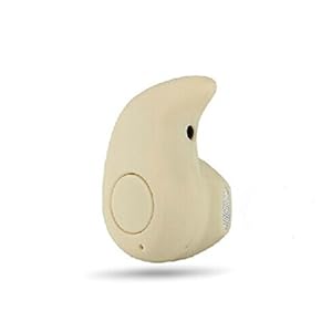 Tonsee Mini Ultra kleinen S530 4.0 Stereo Bluetooth Kopfhörer Ohrhörer Earphone (Beige)