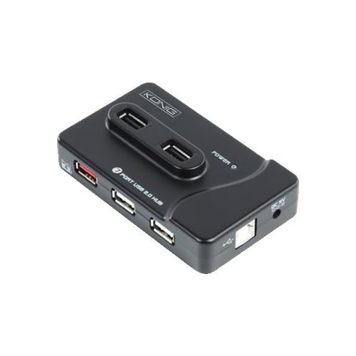 Hub KONIGCMPUSB2HUB56NOIR7PORTS