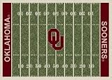Oklahoma Sooners 5 4 x 7 8 NCAA Home Field Area Rug
