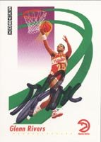 Doc Rivers, Atlanta Hawks, 1991 Skybox Autographed Card