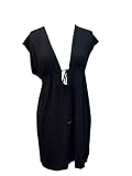Nicole Miller New York Hooded Swimsuit Cover Up Black XLarge