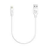 Anker PowerLine+ ライトニングUSBケーブル Apple MFi認証取得【防弾仕様の高耐久ケブラー素材 / 2重編込の高耐久ナイロン素材 / 結束バンド付属】iPhone、iPad各種他対応(0.3m ホワイト) A8124021