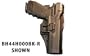 BlackHawk Level 2 SERPA Duty Belt Holster Right Hand Black Beretta 92/96 Carbon Fiber 44H004BK-R