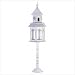 BIRDHOUSE/FEEDER ON STAND