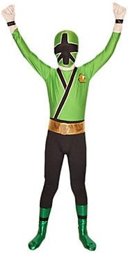 JIATING Power Rangers Superhero Green Lycra Full Body Kids' Zentai Suit , m