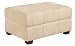 Urban Lounge Storage Ottoman, Bone Microsuede