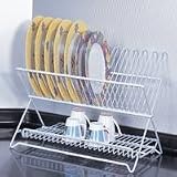 Homebasix White Folding Dish Rack JI-22W by HOMEBASIX