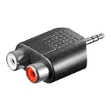 Adapter 3.5mm Stecker Stereo auf 2x Cinch Kupplung
