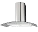 Lux Air LA-110-CVD-GL Stainless Steel 42 Curved Glass Stainless Steel Range Hood with 900 CFM