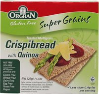 Orgran Gluten Free Super Grains Crispibread with Quinoa -- 4.4 oz