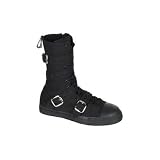 Canvas Calf Strap Steel Toe Sneaker Bt by SexyBlvd