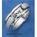 Plain Sr-1809 : Sterling Silver Womens ''live With Me & Be My Love'' Spinner Ring (6-...