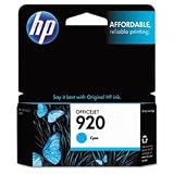 Original HP 920XL Cyan Officejet Ink Cartridge in Retail Packaging