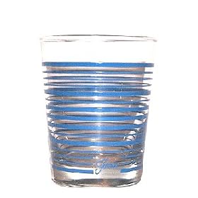 Fiesta Peacock Stripe 14-ounce Glass Double Old Fashion by Fiestaware