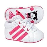 Adidas liladi Global Baby Leather Trainers Size  2 (6-9 months)
