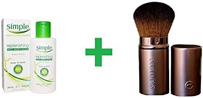 Best Simple Skincare, Replenishing Rich Moisturizer, 4.2 fl oz (124 ml) Plus EcoTools, Retractable Kabuki Brush, 1 Brush