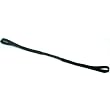 Black Leather Braided Pocket Watch Fob Key Holder New