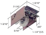 Sliding Glass Patio Door Roller for Guaranteed Products, 1-1/4 Tandem Nylon Wheels, 1-9/16 Wide Housing