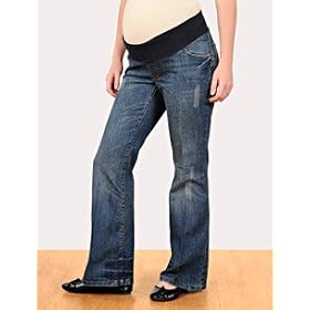 Motherhood Maternity: Under Belly 5 Pocket Straight Leg Maternity Jeans