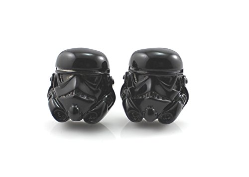 Storm Trooper 3D Metal Cufflinks Star Wars Fans Man Men Gift Black Stormtrooper