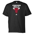 Chicago Bulls Black adidas Primary Logo T-Shirt