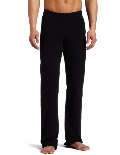 Capezio Men's Basic Pant With Elastic Waist, Black, Large
