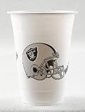 NFL Oakland Raiders Disposable Plastic Cups Pack Of 24