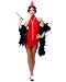 20s Flapper Red Adult Costume 20's Speakeasy Moll Dress Party Outfit 1920s 1920's